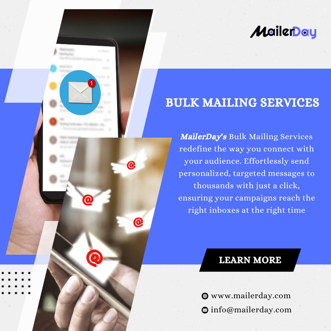 Get professional Bulk Mailing Service from our team of experts