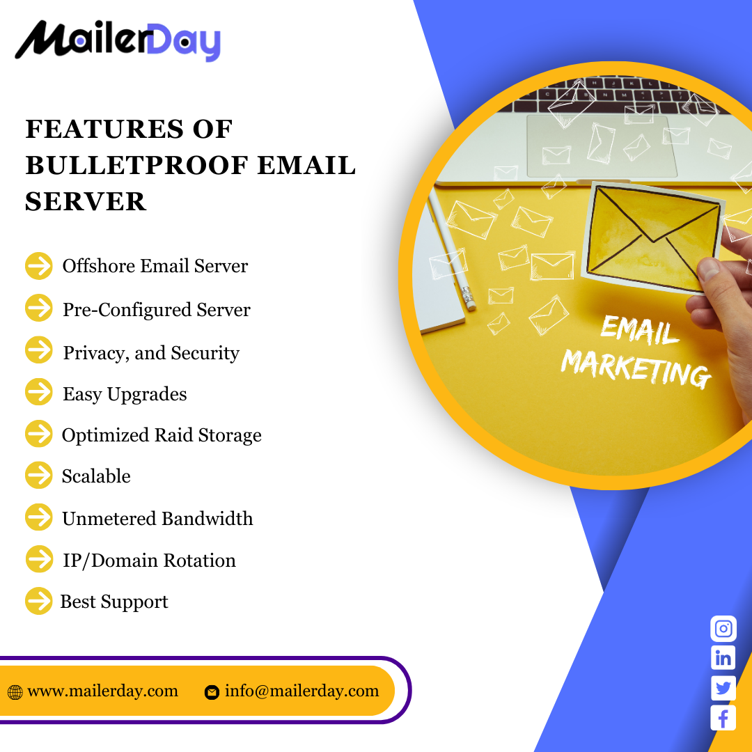 Get highly secure bulletproof email marketing server 