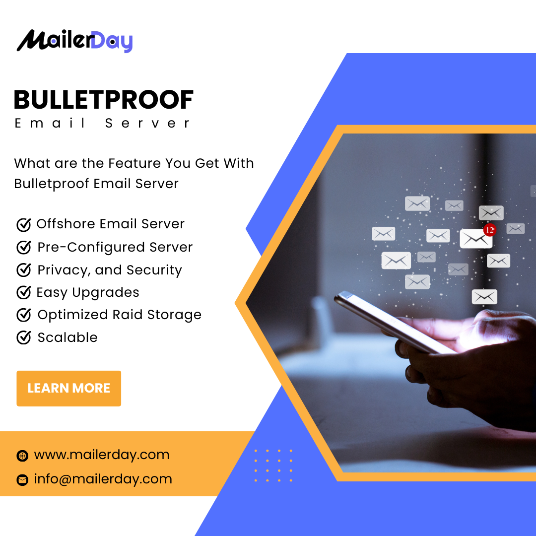 Get secure bulletproof email server and make your mail delivery more flexible and fast